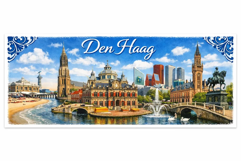 Bedrukte mok Den Haag
