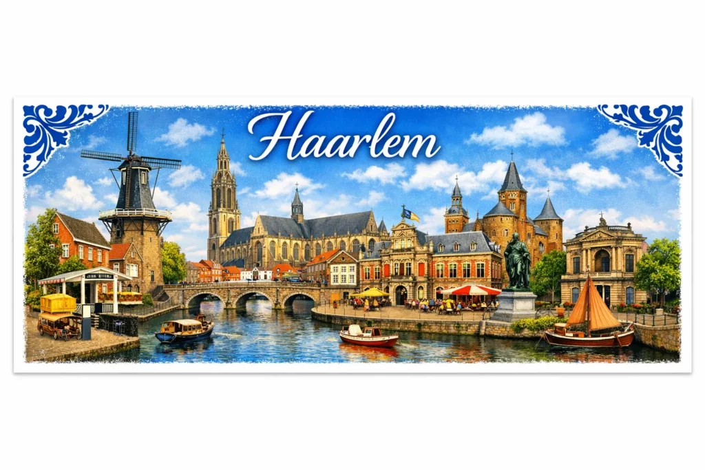 Bedrukte mok Haarlem